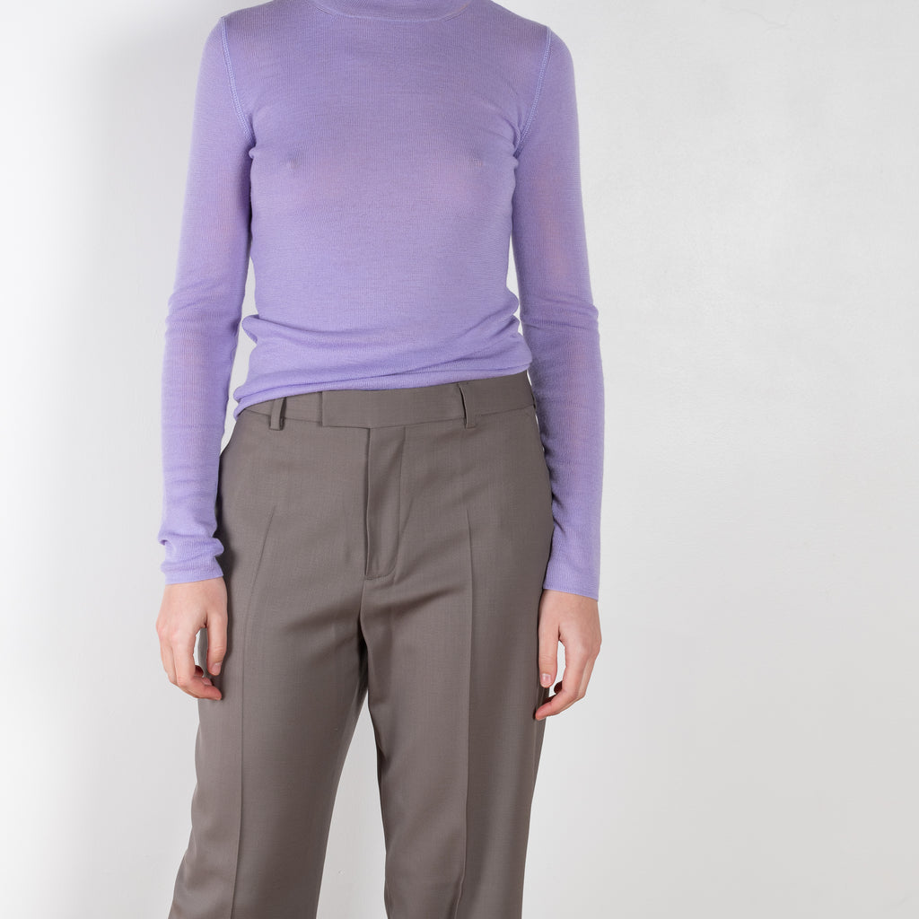 The Oversized Trouser by 6397 is a relaxed trouser suiting trouser in a fine wool twill with a long leg opening slightly at the bottom opening