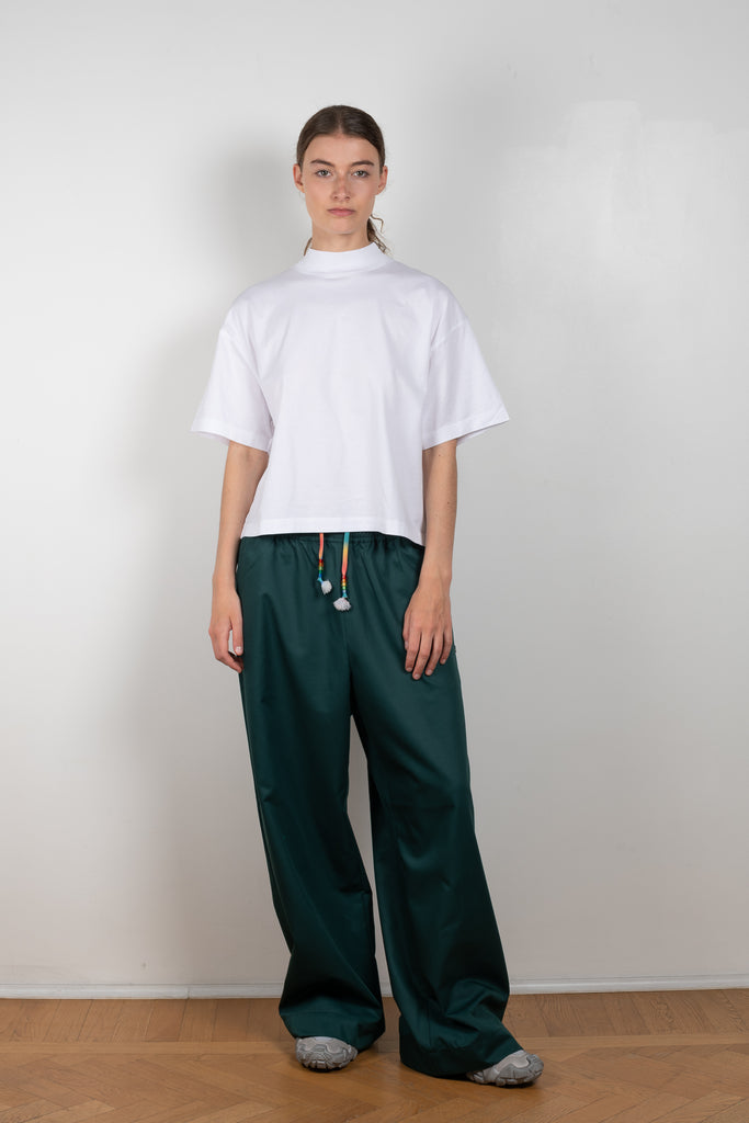 The Boxy T-shirt 240 by Acne Studios is a signature cropped and boxy tee with a mock neck, a true classic