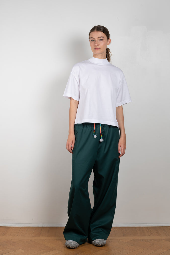 The Boxy T-shirt 240 by Acne Studios is a signature cropped and boxy tee with a mock neck, a true classic