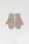 The Cable Knit Mittens 29  by Acne Studios are soft wool cable mittens with a ribbed cuff