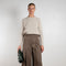 The Mila sweater by Alexandra Golovanoff is a signature round neck sweater with a boxy and effortless cut