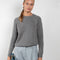 The Mila sweater by Alexandra Golovanoff is a signature round neck sweater with a boxy and effortless cut