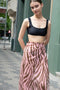 The Jacky Wrap Skirt is a high waisted zebra print wrap skirt in a light summer cotton voile