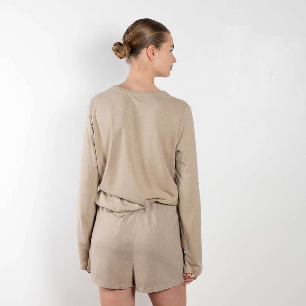 The Domond Shorts by Baserange are naturally dyed relaxed summer shorts in a flowy wild silk