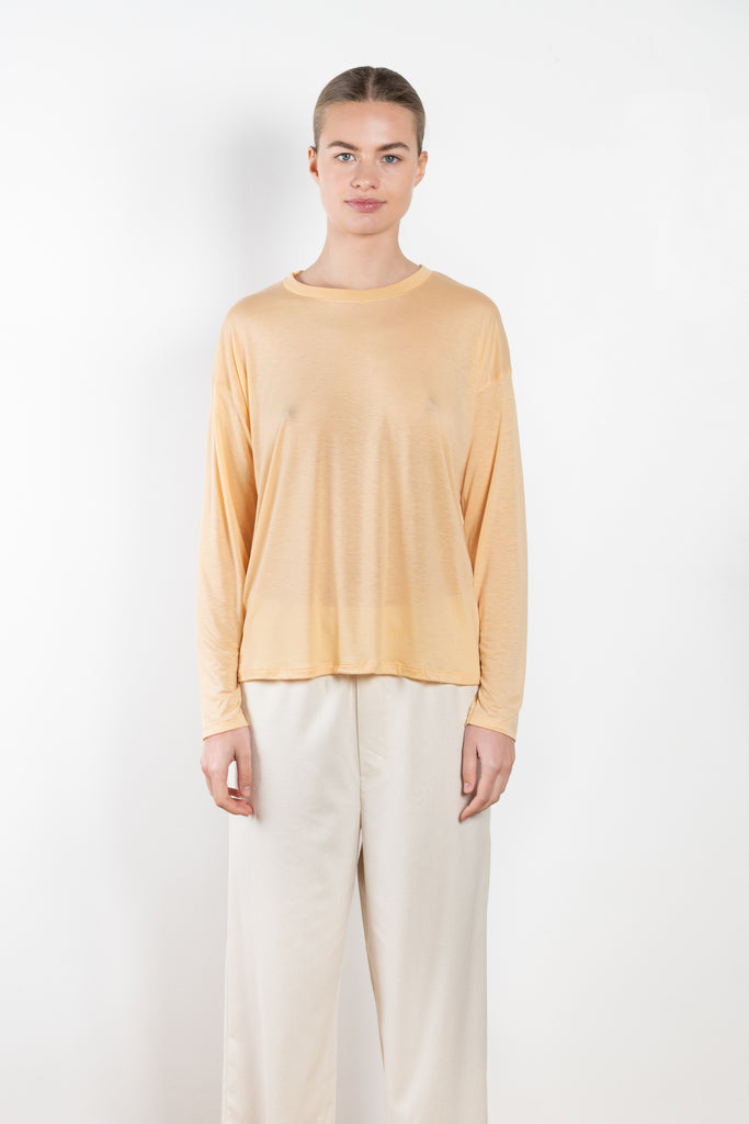 The Loose Long Sleeve Tee by Baserange has a soft and super lightweight feel, cut for a relaxed fit in a feminine draped bamboo