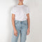 The Brit Jeans by B SIDES  is a mid waisted jeans with a full length straight leg in a mid blue wash