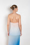 The Silk Top 0730 by GAUCHERE is a silk camisole with fine straps in a subtle  signature pastel tie-dye