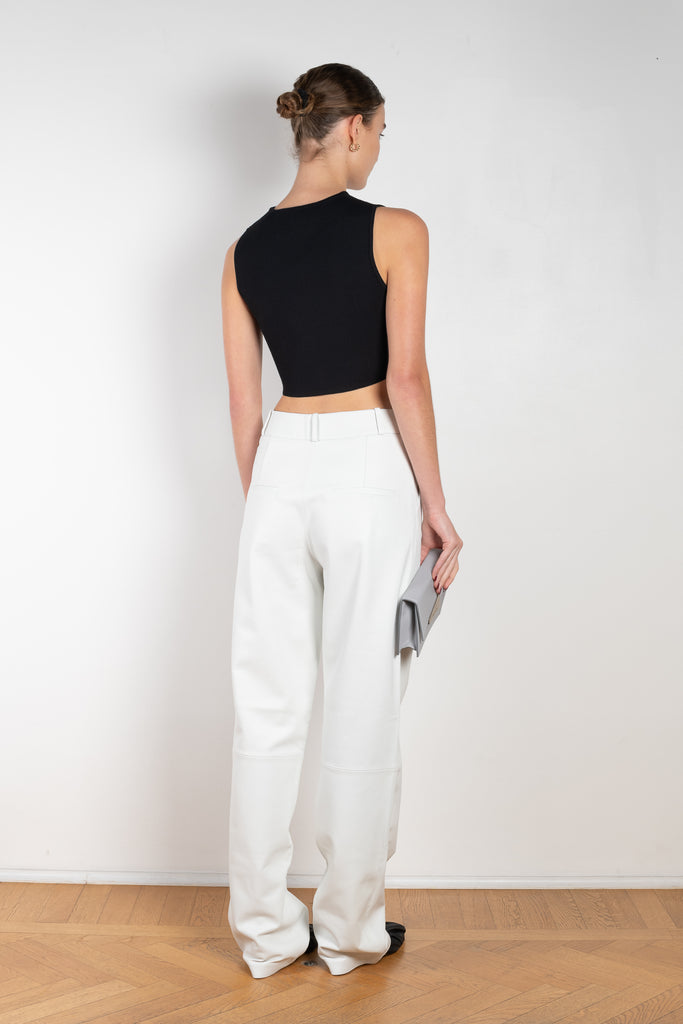 The RTW Leather Trousers by KASSL Editions are mid rise wide leg trousers made from soft nappa