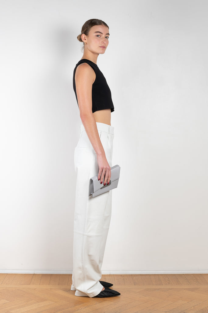 The RTW Leather Trousers by KASSL Editions are mid rise wide leg trousers made from soft nappa