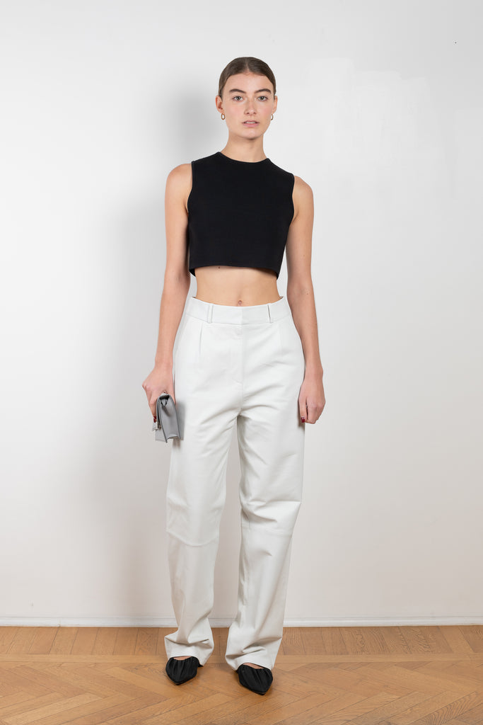 The RTW Leather Trousers by KASSL Editions are mid rise wide leg trousers made from soft nappa