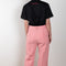 The Straight Leg Trousers by Kwaidan Editions is a high waisted structured trouser with a straight leg in this season's pink