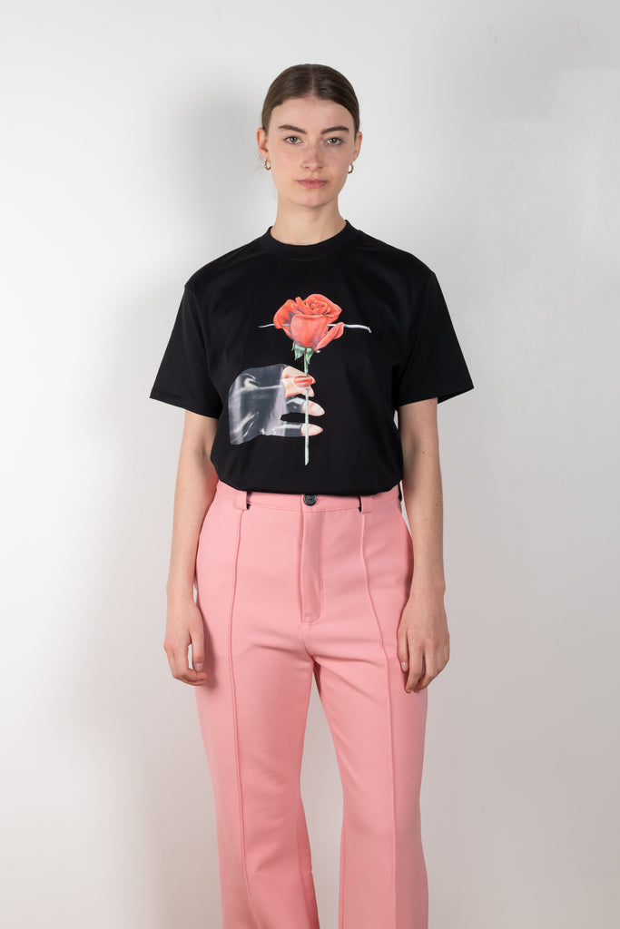 The Straight Leg Trousers by Kwaidan Editions is a high waisted structured trouser with a straight leg in this season's pink