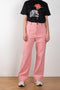 The Straight Leg Trousers by Kwaidan Editions is a high waisted structured trouser with a straight leg in this season's pink