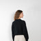 The Pemba Sweater by Loulou Studio is a boxy crew neck pullover with feminine sleeves in a soft cashmere