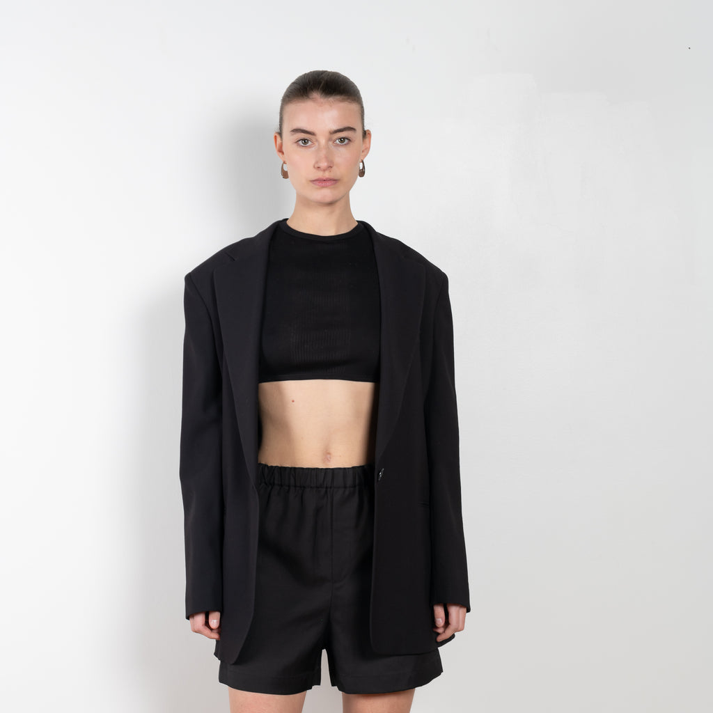 The Adas Crop Top by LOULOU STUDIO is a cropped Tee in a soft mercerised cotton