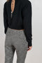 The Grey Wool Trousers by Paco Rabanne is a low rise trouser with a straight leg in a wool bouclette