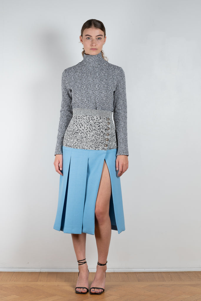 Wool Panel Skirt