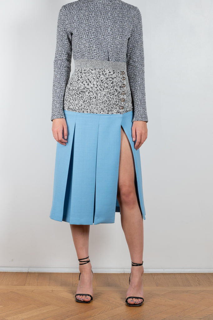 Wool Panel Skirt