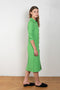 The Estelle Dress by Rejina Pyo is a fluid shirtdress with a relaxed drape and a detachable matching belt