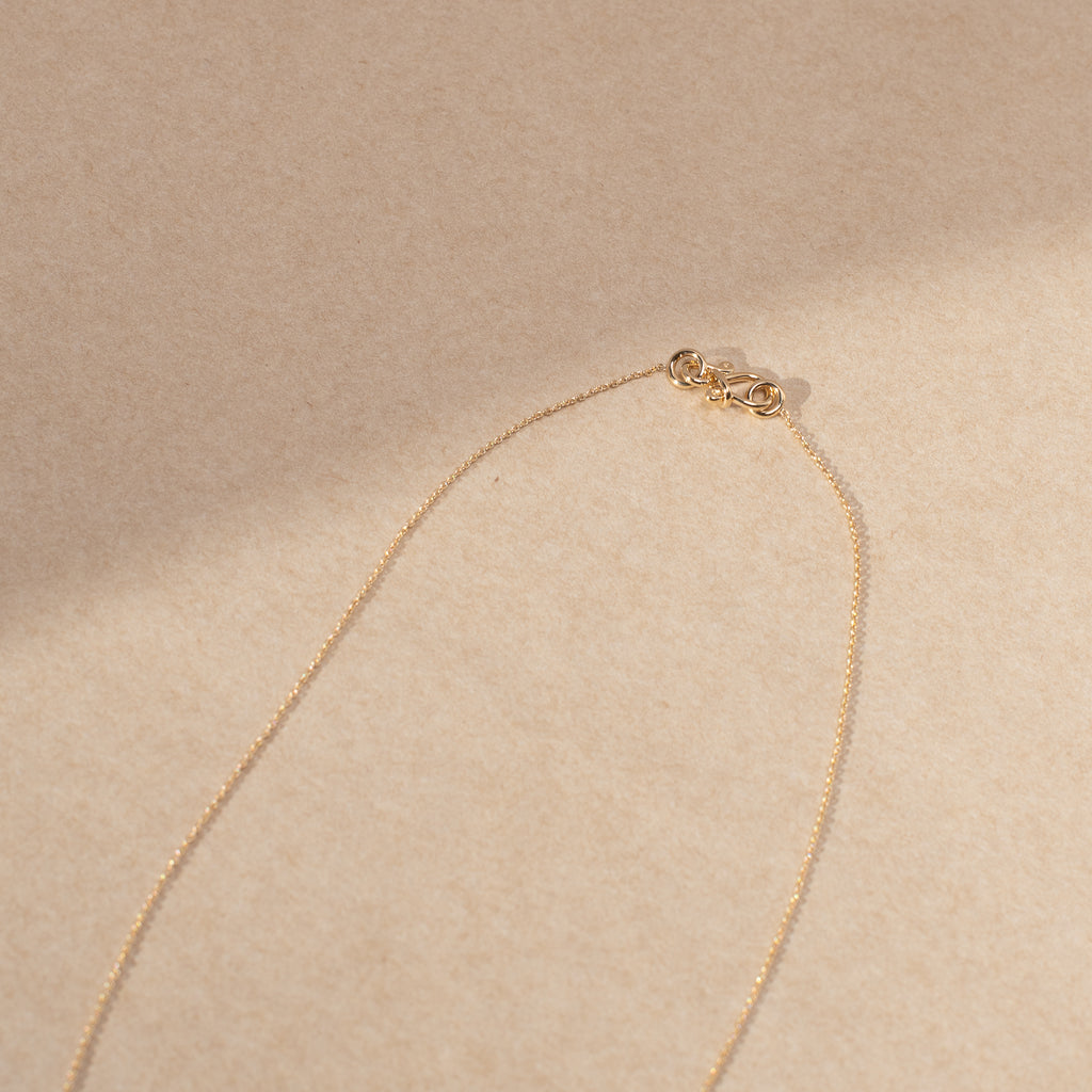 The Lune Necklace by Sophie Bille Brahe is a fine 18Kt Gold necklace with diamonds graduating from small to large