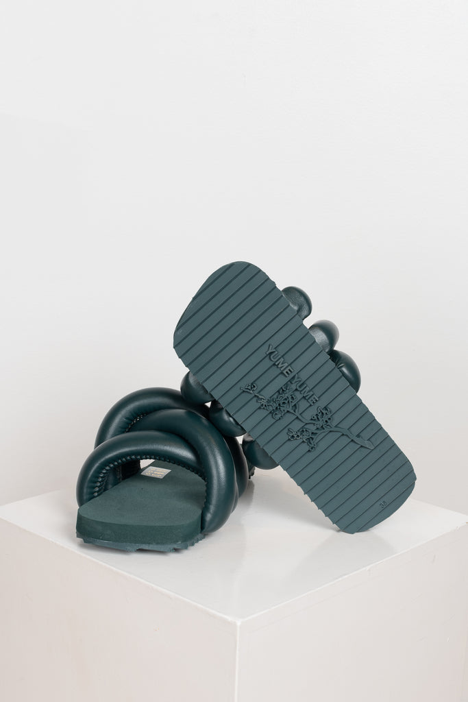 The Tyre Slides by Yume Yume are relaxed fit slides with chunky straps